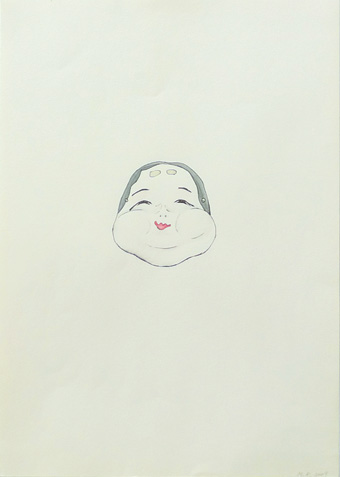 A FRIEND OF GRANDMA, 2009, 29.5 x 21cm (11,6 x 8.3 inches), pen, watercolor on paper