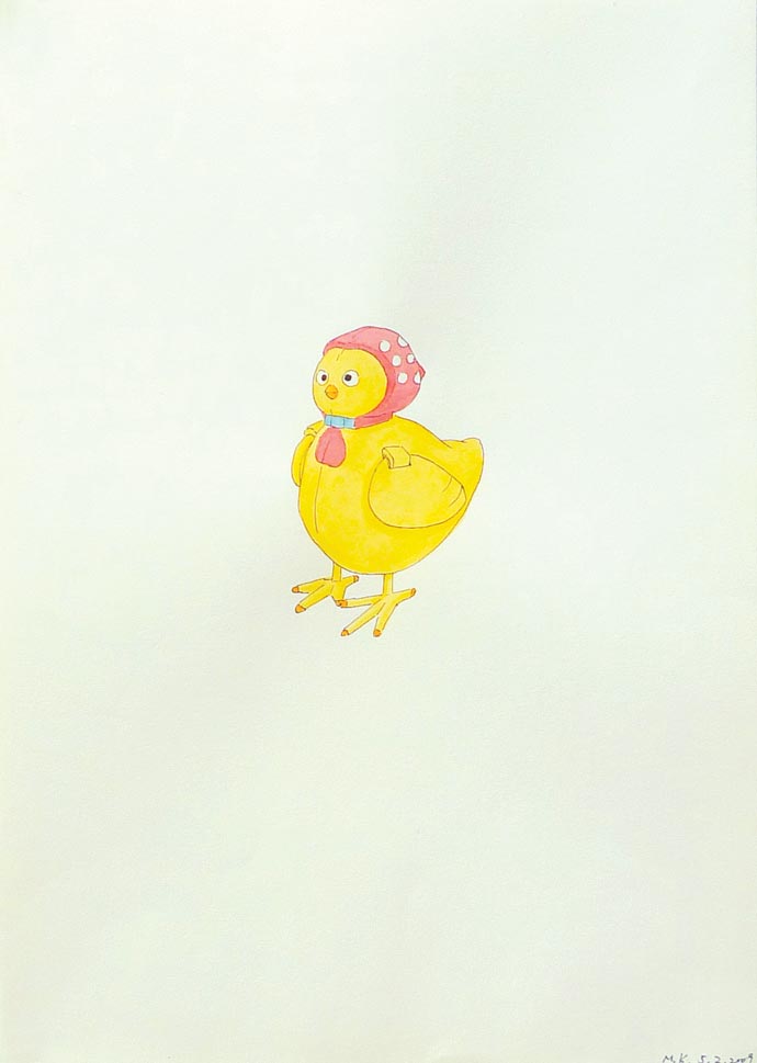 A FRIEND OF GRANDMA, 2009, 29.5 x 21cm (11,6 x 8.3 inches), pen, watercolor on paper