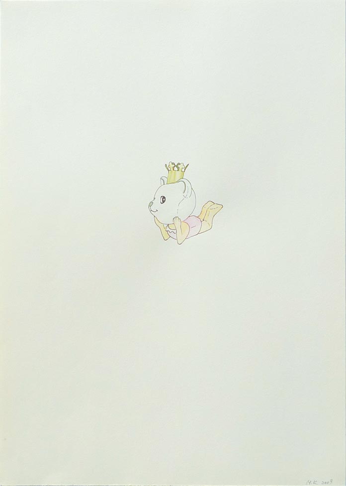 A FRIEND OF GRANDMA, 2009, 29.5 x 21cm (11,6 x 8.3 inches), pen, watercolor on paper