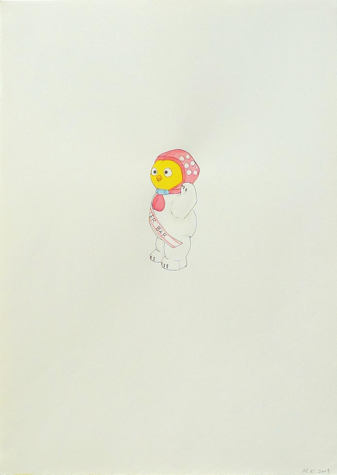 A FRIEND OF GRANDMA, 2009, 29.5 x 21cm (11,6 x 8.3 inches), pen, watercolor on paper