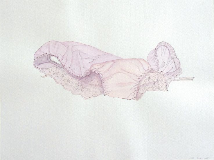 ONE OF THE MOST LOVED, 2008, 23 x 30cm (9 x 12 inches), pen, watercolor on paper