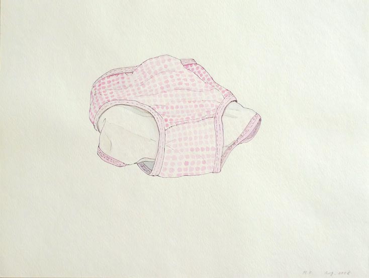 ONE OF THE MOST LOVED, 2008, 23 x 30cm (9 x 12 inches), pen, watercolor on paper