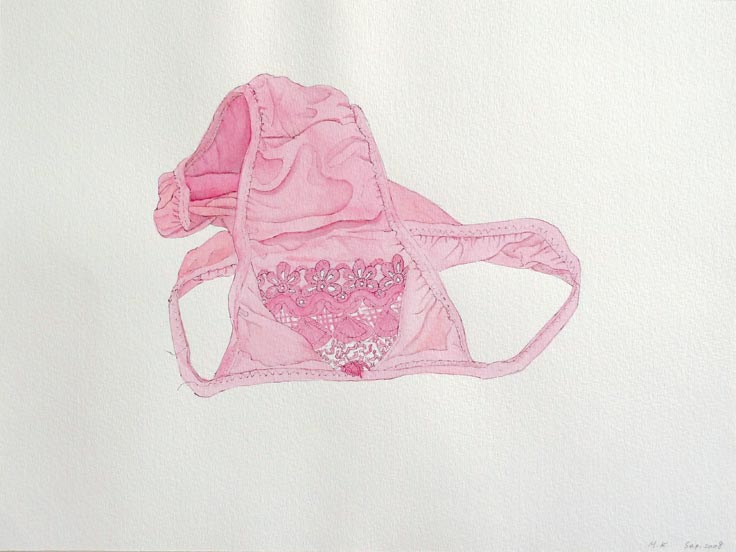 ONE OF THE MOST LOVED, 2008, 23 x 30cm (9 x 12 inches), pen, watercolor on paper