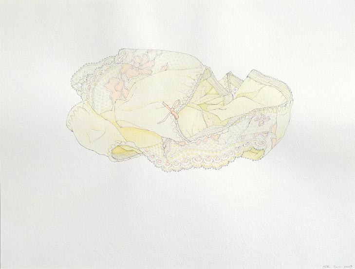ONE OF THE MOST LOVED, 2009, 23 x 30cm (9 x 12 inches), pen, watercolor on paper