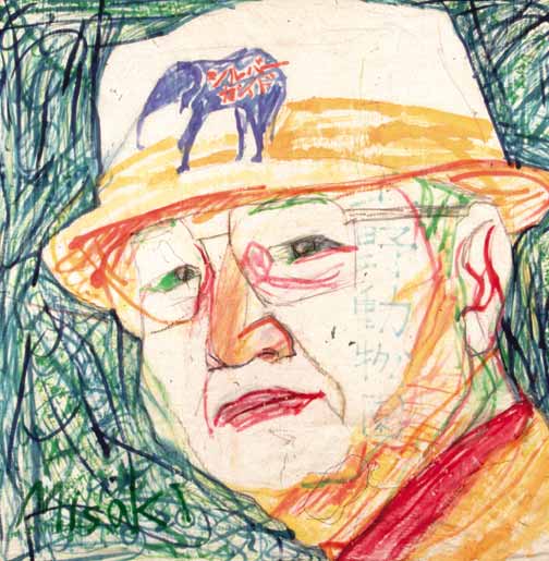 TO MEET YOU, 1998, 136 x 136cm (53.5 x 53.5 inches), mixed media on Japanese paper