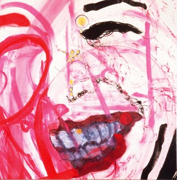 LOVING SOMEONE ELSE, 1999, 130.5 x 130.5cm (51.5 x 51.5 inches), colored pencil and pen, oil on canvas